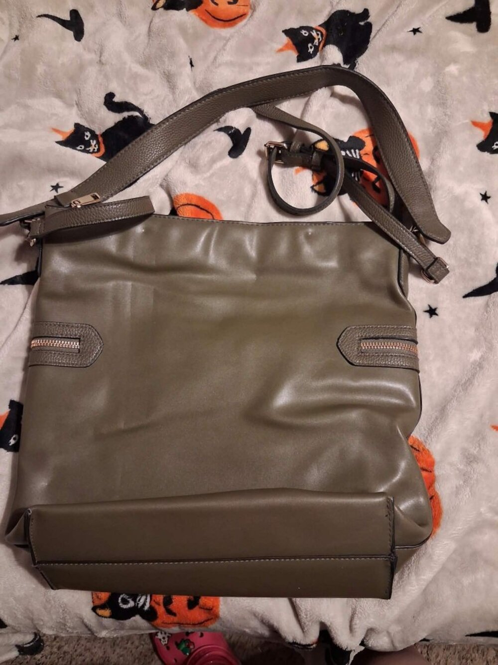 A New Day Purse Crossbody Wallet Olive Green Women's Adjustable